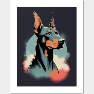 Doberman Dog 2 - Japanese Retro Art Posters and Art